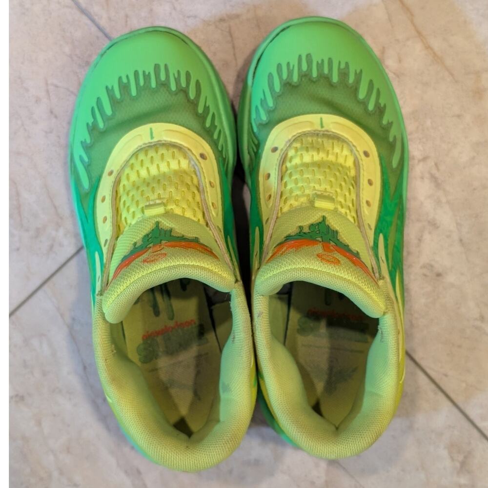 Rare Nickelodeon x Puma LaMelo Ball MB.02 'Slime' Shoes Sneakers Kids 4.5 - Picture 5 of 11